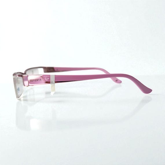 Y2k Vintage Half Rimless Rectangular Eyeglasses F… - image 8