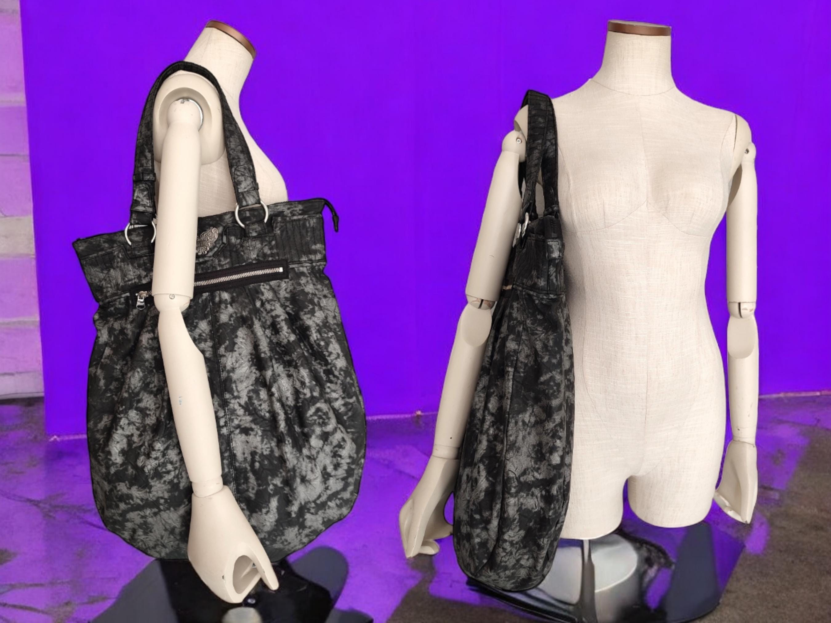 DIESEL Vintage Women's Shoulder Bag in Black&gray 00s Y2k