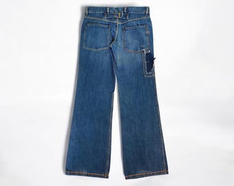 Y2k Vintage DIESEL Industry Straight Jeans, Low Waist Flared