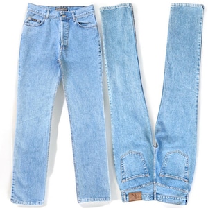90&#39;s Vintage CALVIN KLEIN Jeans Pants, Ck Button Fly Women Jeans, Made In USA,