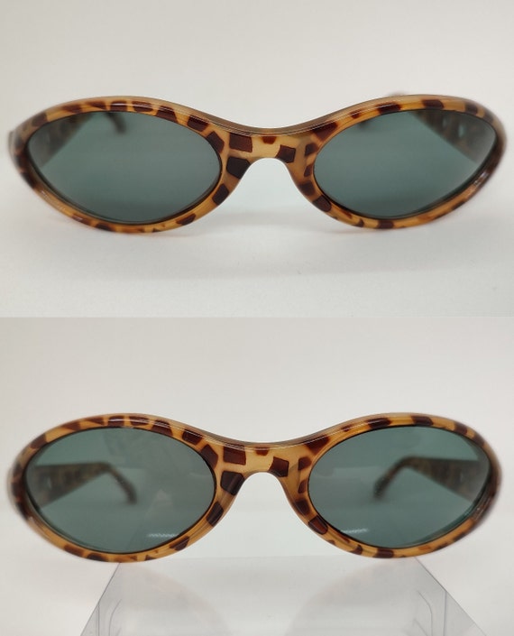 DIESEL Optimizer Y2k Vintage Leopard Sunglasses 9… - image 7