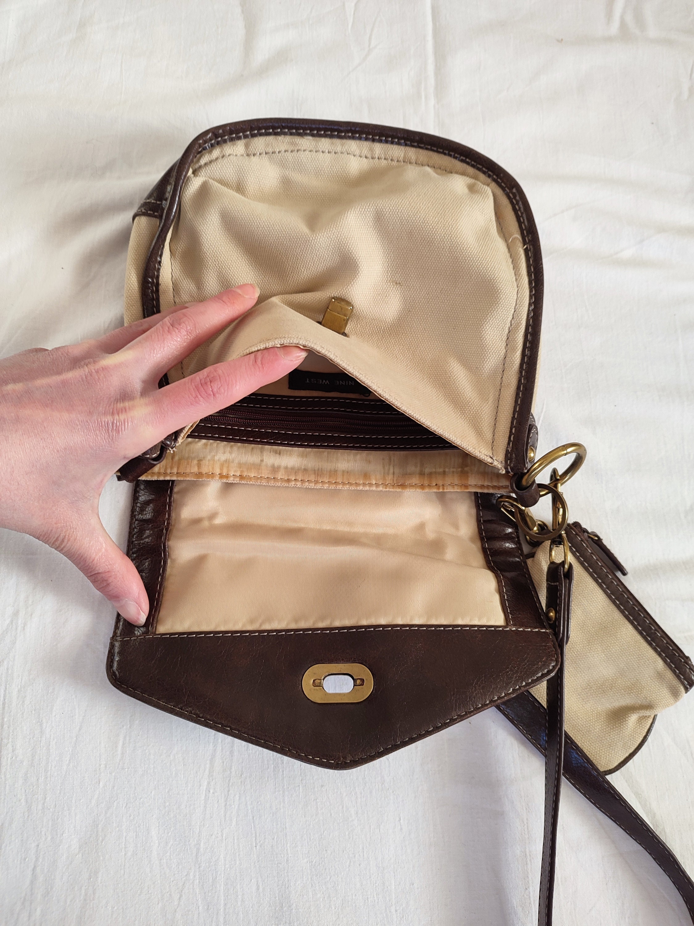 バッグ y2k vintage west body leather bag Y2K Punk Tote Bag - Womens Retro Washed Leather Shoulder Bag