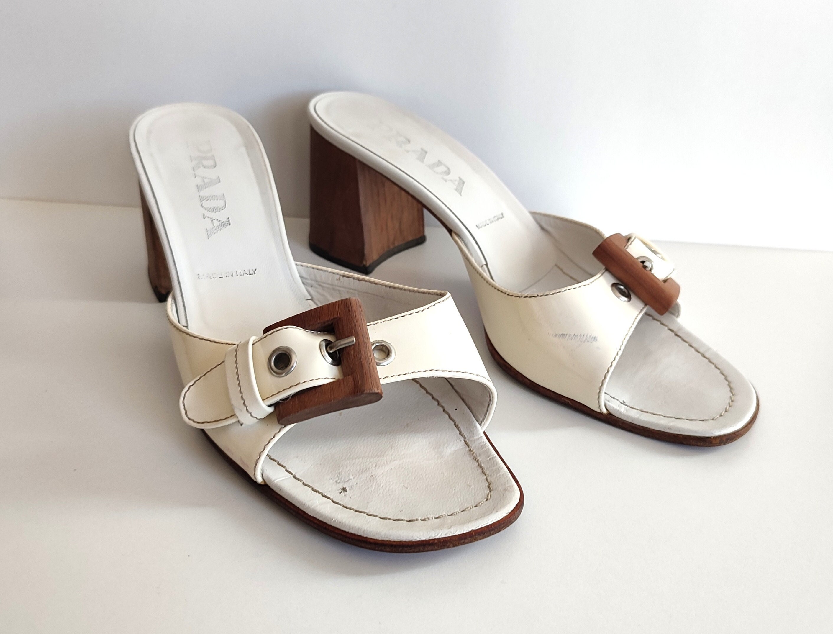 Prada - Deserto Quilted Leather Strap Mule, 65mm