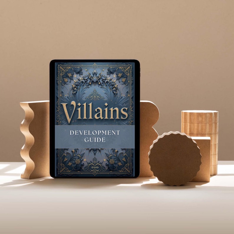 Villain Development Guide PDF workbook for writers – creative writing resource to build unforgettable antagonists and complex villains.