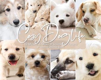 10 Dog Presets Lightroom | Pet Presets | Presets  for Lightroom Mobile & Desktop | Lightroom Preset Dogs aesthetic | Instagram | Cozy Preset