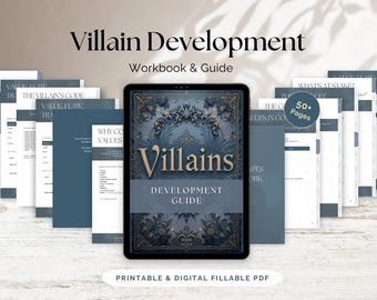 Villain Development Guide PDF – Create a Powerful Antagonist | Writer Resource | Character Building Guide | Digitale Download