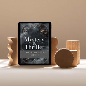 Mystery thriller novel workbook PDF for writers with character, plot, and suspense exercises.