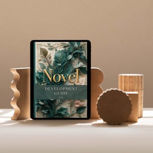 Novel Writing Planner PDF with prompts, worksheets, and trackers for authors to plan and write their book