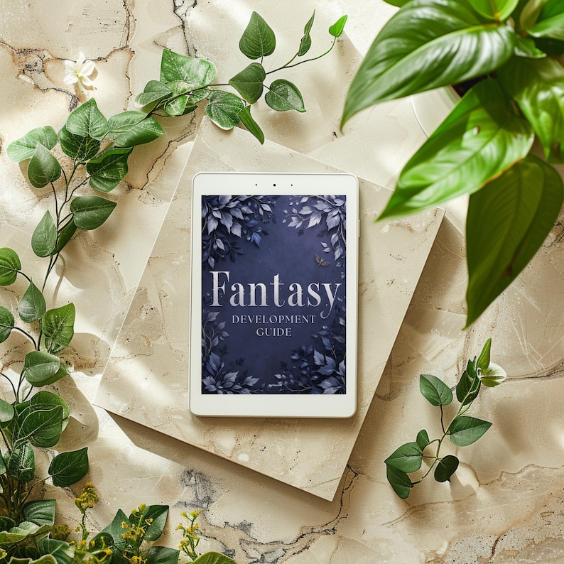 Fantasy Creative Writing Workbook PDF – 12 interactive chapters with prompts, worldbuilding tips, and exercises for writers.