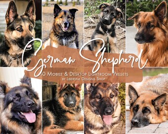 10 Dog Presets Lightroom | Pet Presets | German Shepherd Presets | Presets  for Lightroom Mobile & Desktop | Preset aesthetic | Instagram