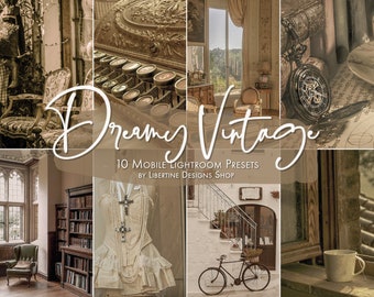 10 Vintage Presets Lightroom Mobile | Lightroom Preset Vintage | Antique Preset for Lightroom Mobile | Instagram Presets | Vintage aesthetic