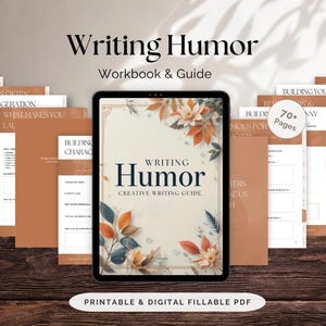 Kreativt skrivande: Humorguide | Interaktiv PDF-arbetsbok med övningar och över 70 sidor | Hur man skriver humor