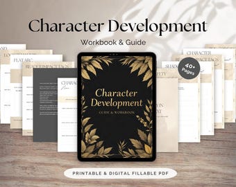 Character Development Guide – Fillable PDF for Writers, Authors and Storytellers | Writing Tool & Story Planner