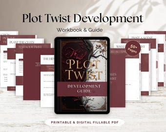 Plot Twist Development Guide | Interactive Creative Writing Workbook PDF | Build Killer Plot Twists for Thriller, Fantasy, Romance & More