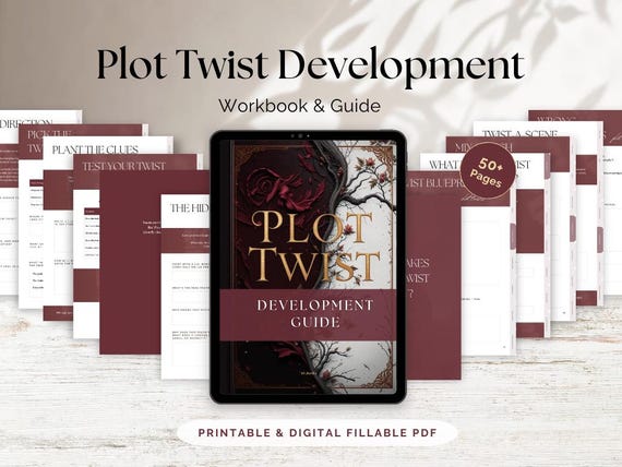 Plot Twist Development Guide – Kreatives Schreiben Workbook (PDF) | Plot Twists entwickeln für Thriller, Fantasy, Romance & mehr
