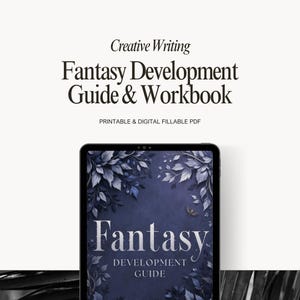 Fantasy Creative Writing Workbook PDF – 12 interactive chapters with prompts, worldbuilding tips, and exercises for writers.