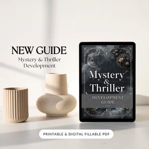 Mystery thriller novel workbook PDF for writers with character, plot, and suspense exercises.