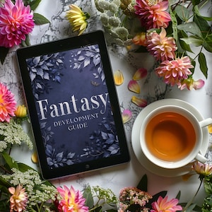 Fantasy Creative Writing Workbook PDF – 12 interactive chapters with prompts, worldbuilding tips, and exercises for writers.