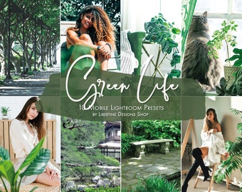 10 Green Presets Lightroom | Plant Presets | Presets  for Lightroom Mobile | Lightroom Presets | Lightroom Filters | Plant aesthetic | Green