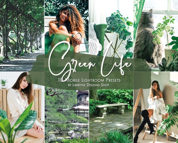 10 Grüne Presets Lightroom | Pflanzen Presets | Lightroom Filter | Presets für Lightroom Mobile | Pflanzen aesthetic | Presets Grün