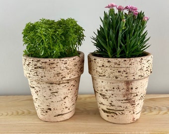 Handmade Ceramic Planter, Outdoor Garden Flower Pot, Terracotta Drainage System, Farmhouse Home Decor, Best Housewarming Gift