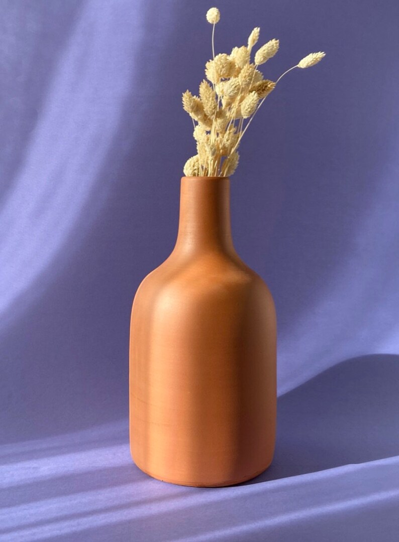Ceramic Bottle Vase Pottery Rustic Vase Porch Decor Etsy