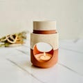 Ceramic Oil Burner Wax Warmer, Tea Light Candle Holder, Aromatherapy Diffuser, Spa & Yoga Room Decor, Stress Relief Gift