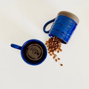 dark navy blue ceramic mugs