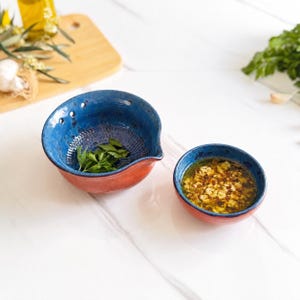 Coupe-herbes en céramique, râpe à ail avec bol à sauce, ustensiles de cuisine en poterie, plat concasseur