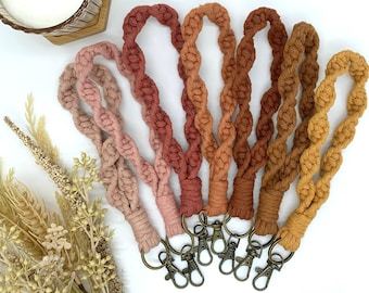 Macrame Wristlet Keychain | Macrame Keychains | Macrame Wristlet | Keychain | Key holder | Wristlet |  Boho Macrame Keychain | Boho Macrame