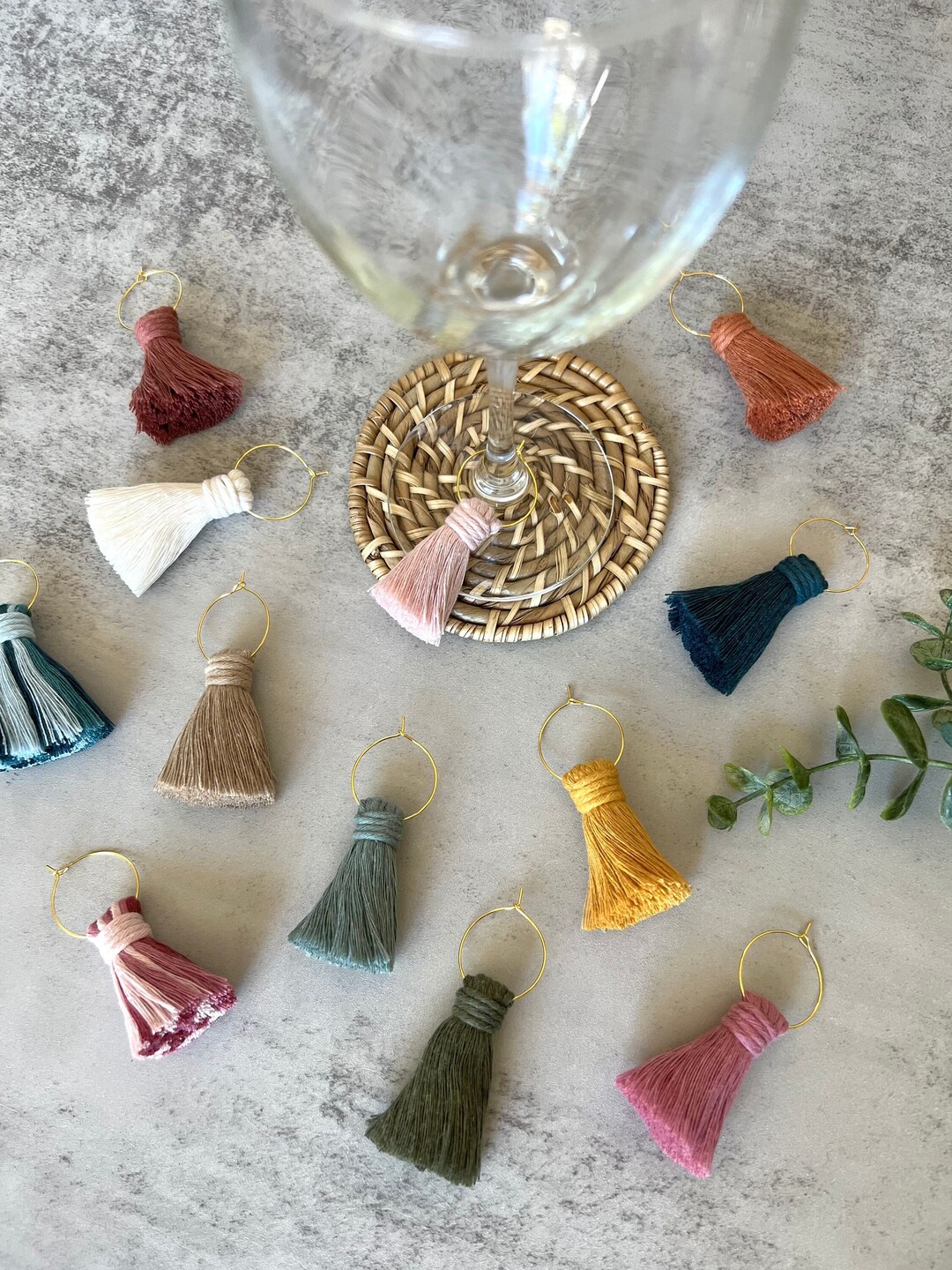 Mix & Match Macrame Wine Charms Wine Charms Wine Tags Etsy
