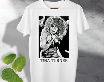 Tina Turner T Shirt Retro Music Vintage look ,singer Unisex men's  ,ladies T shirt Ideal gift T Shirt Unisex