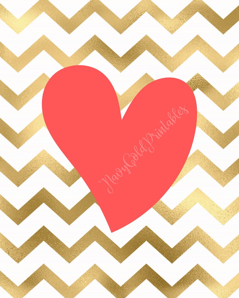 Red Heart Print Red Heart Poster Valentine's Day Gift Etsy