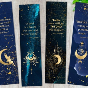 Celestial Bookmarks, Mystical Bookmarks, Celestial Bookmarks Printable, Mystical Bookmarks Printable, Moon and Stars Bookmarks Printable