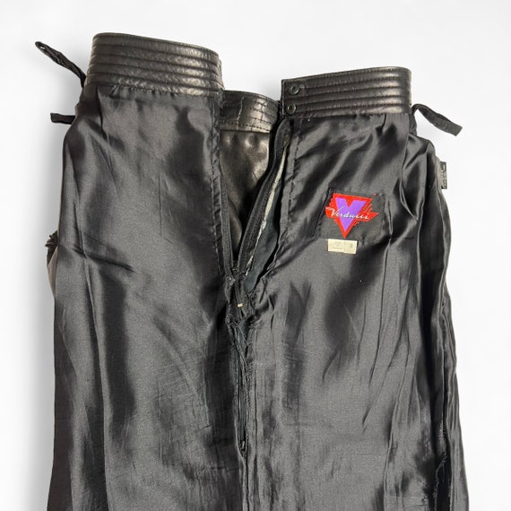 Knee Length Skirt in Super Soft Black Leather • 1… - image 8