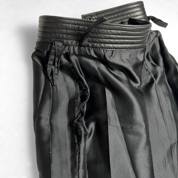 Knee Length Skirt in Super Soft Black Leather • 1… - image 9