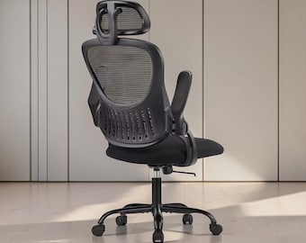 Office Chair for computer desk ergonomic Flip-up Arms Adjustable Headrests Comfortable Lumbar Support For Home Office