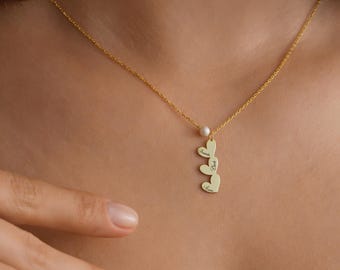 14K Gold Heart Name Necklace, Custom Name Necklace, Personalized Jewelry, Christmas Gift, Mother's Day Gift, Family Necklace