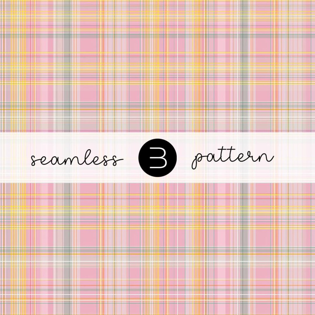 Pastel Pink Peach Plaid Seamless Pattern – Soft Modern Tartan Digital ...