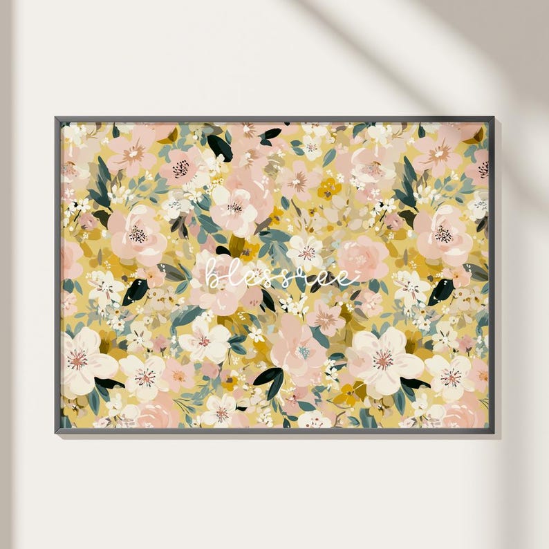Soft Yellow Spring Floral Seamless Pattern – Botanical Pastel Surface ...