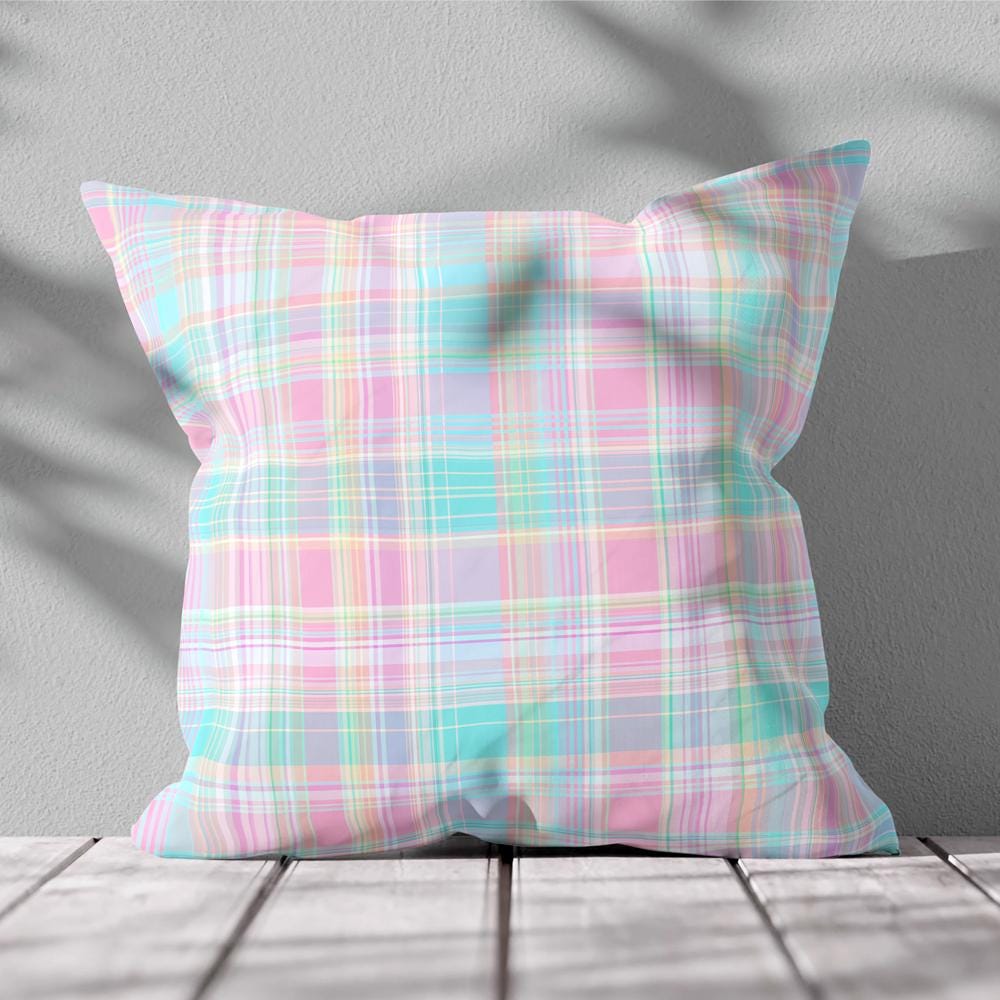 Baby Pink Pastel Plaid Seamless Pattern - Soft Preppy Check Digital ...