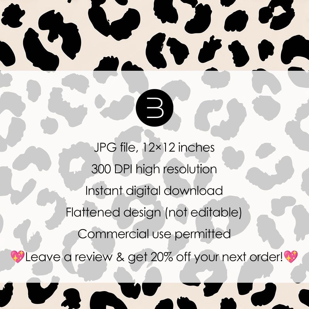 Black Leopard Print Pattern Seamless Classic Animal Spots Design for ...