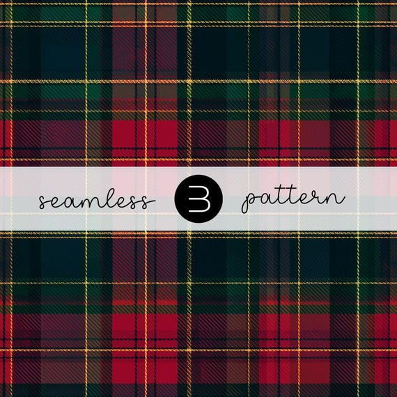 Christmas Tartan Plaid Pattern: Seamless Holiday Fabric (Digital Download)
