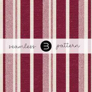 May include: Seamless pattern with vertical stripes in burgundy and off-white. The text "seamless 3 pattern" is displayed in a horizontal band across the image. The pattern is suitable for various design applications.