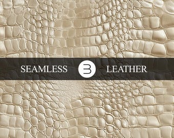 Light Beige Crocodile Leather Pattern – Seamless Faux Reptile Texture for Digital Crafts