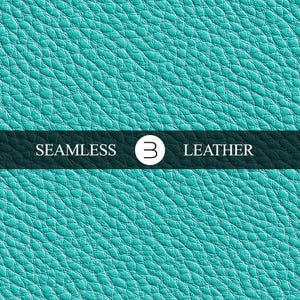 Turquoise Teal Leather Texture Pattern – Seamless Pebbled Faux Leather Digital Paper