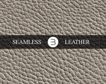 Etain Greige Leather Texture Pattern – Seamless Luxury Faux Leather Digital Paper for Fabric