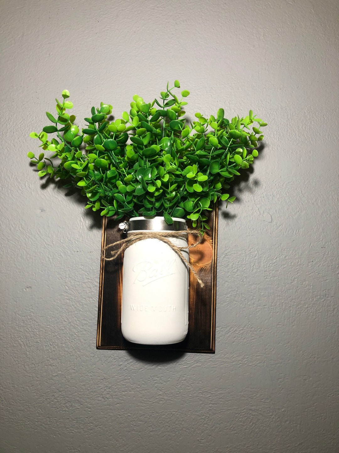 Mason Jar Wall Mount Etsy