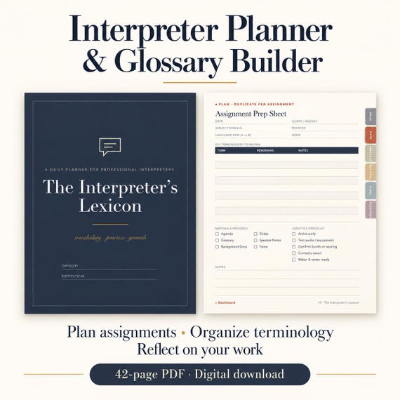 Interpreter Planning & Glossary Builder | Medical, Legal and Court Interpreter Assignment Prep