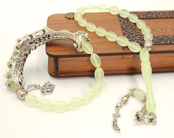Luminous Personalized Rosary: Dual-Style Bracelet & Finger Ring Set